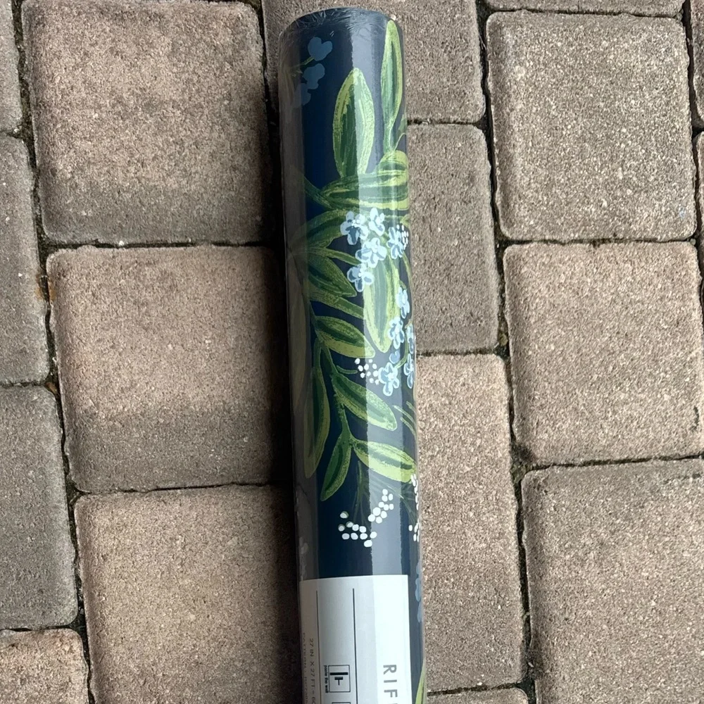 NWT Rifle Paper Co ANTHROPOLOGIE Wallpaper RP7385 Cornflower 1 Double Roll